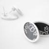 Tiny Locket Casing Stud Earrings - £95.00 (PJC5)